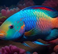 Rainbow Parrot Fish